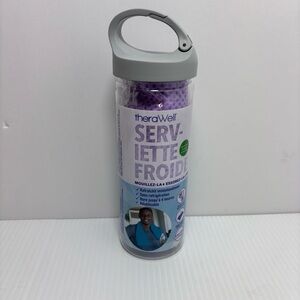 TheraWell Cooling Towel with Gray Lid